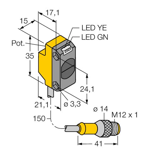 Opto Sensor Reflexionslichttaster