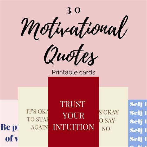 Motivational Quotes Cards. 30 Printable cards. Motivation Card | Etsy