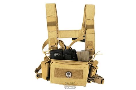 Micro Chest Rig Conquer Tan Chalecos Tienda De Airsoft Replicas Y