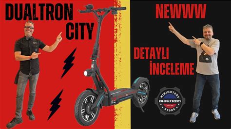 DUALTRON CITY NEW ELEKTRİKLİ SCOOTER DETAYLI İNCELEME YouTube