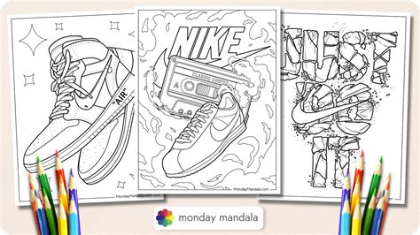 Nike Coloring Pages Free Pdf Printables