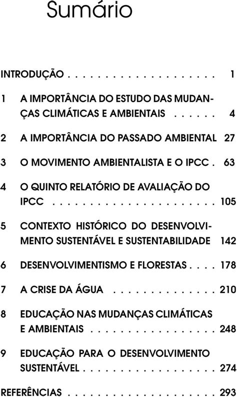 Mudanças climáticas e ambientais Contextos educacionais e históricos