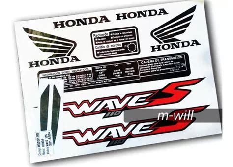 Kit De Calcos Tipo Original Honda Wave S 2021 En Venta En Rosario