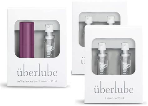 Uberlube Eggplant Travel 4 Refills Bundle Eggplant