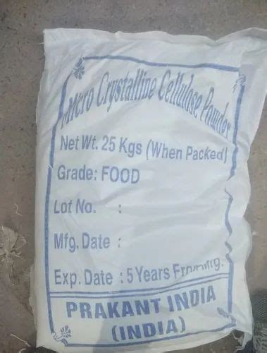 Microcrystalline Cellulose Powder MCCP 25Kg At Rs 66 Kg In New Delhi