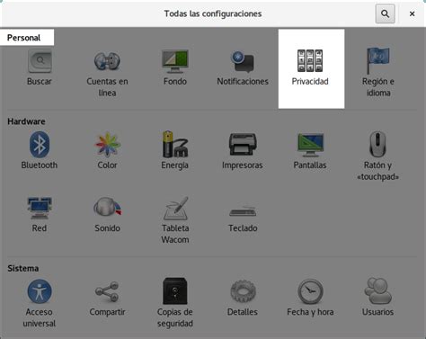 Como Configurar Gnome Con Detalle Privacidad Y Otros Atareao Con Linux