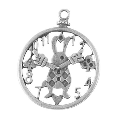 White Rabbit Pendants Large Focal Pendants Antiqued Silver Rabbit