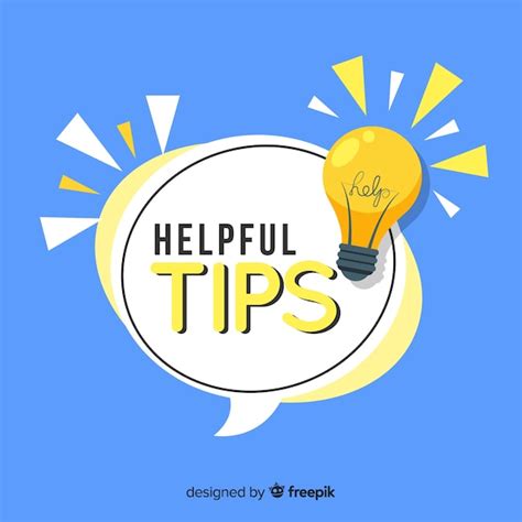 flat helpful tips concept  vector