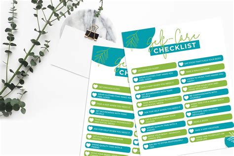 Self Care Checklist 20 Ideas To Start Now