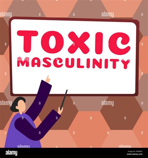 Affichage Conceptuel La Masculinité Toxique Mot écrit Sur Décrit Le