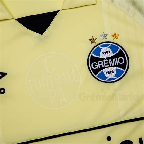 Camisa Grêmio Masc Goleiro Amarela Umbro 23 24 S Nº GrêmioMania