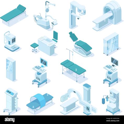 Isometric Medical Diagnostic Hospital Health Care Equipment Medical