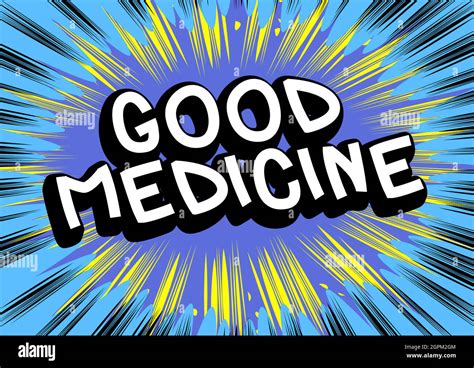 Good Medicine - Comic book style text Stock Vector Image & Art - Alamy