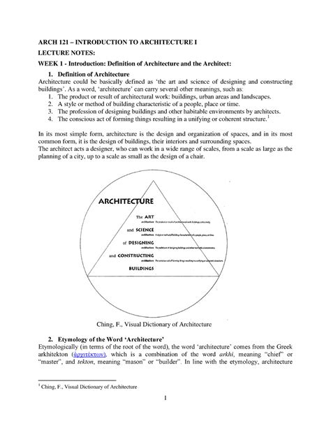 History Of Architecture ARCH 121 INTRODUCTION TO ARCHITECTURE I