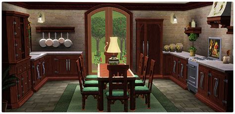 Mediterranean Villa Kitchendining Store The Sims™ 3