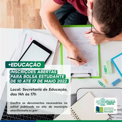 Edital de Seleção do Programa BOLSA ESTUDANTE do Município de Otacílio