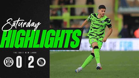 Highlights Forest Green 0 2 Wycombe Wanderers Youtube