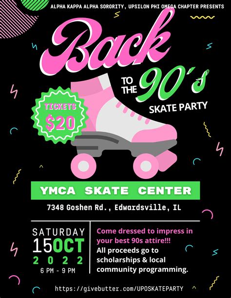 Upo Back To The 90s Skate Party