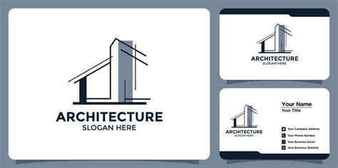 Building architecture logo design with abstract structure logo design ...