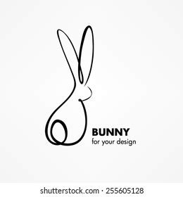 Bunny Rabbit Sketch Stock Vector (Royalty Free) 255605128 | Shutterstock