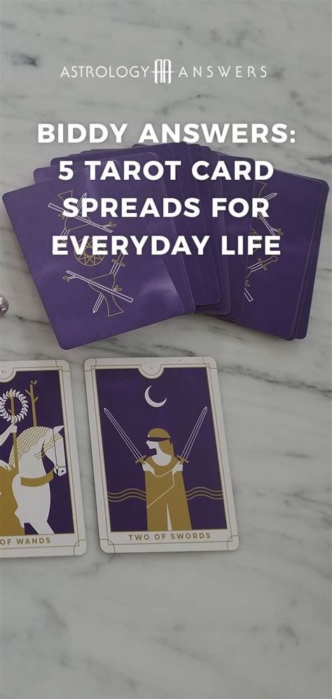 Biddy Answers: 5 Tarot Card Spreads for Everyday Life | Astrology ...