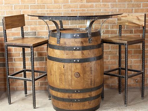 Oak Park Personalized Whiskey Barrel Furniture - Antioch Barrel