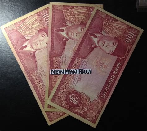 Jual Uang Kertas Kuno LANGKA 100 Rupiah Seri Soekarno Th 1960 Di Lapak