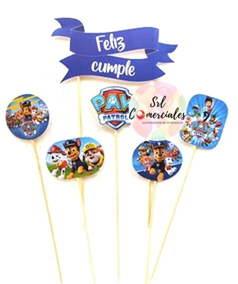 TOPPERS PARA TORTA PAW PATROL Srl Comerciales