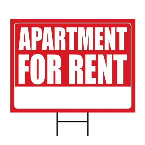 Apartment For Rent Yard Sign Personalized Coroplast Property For Rent