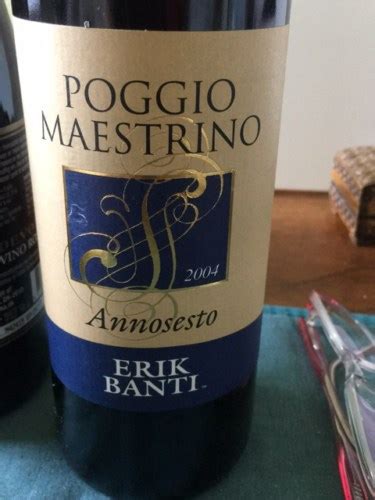 Erik Banti Poggio Maestrino Annosesto Vivino US