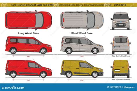 Ford Transit Connect Lwb Et Swb 2013 2018 Photographie éditorial Illustration Du Véhicule