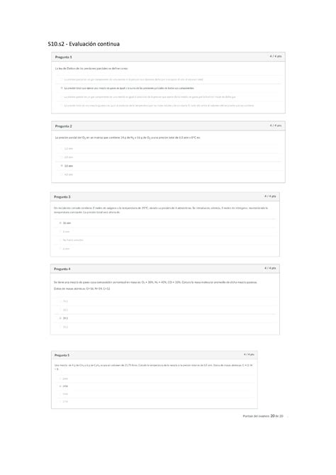 S S Evaluaci N Continua Quimica General S Evaluaci N