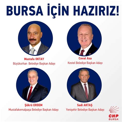 Chp Bursa Da Il Enin Belediye Ba Kan Adaylar N A Klad Haberler