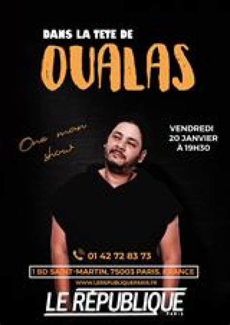 Dans la tête de Oualas Théâtre Le République L Officiel des spectacles