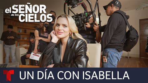 El Señor de los Cielos 8 Isabella Castillo Diana Ahumada en el set