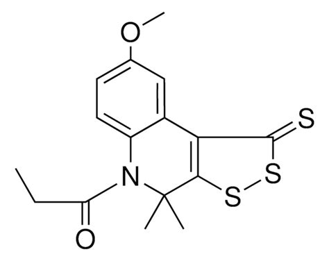 8 METHOXY 4 4 DIMETHYL 5 PROPIONYL 4 5 DIHYDRO 1H 1 2 DITHIOLO 3 4 C