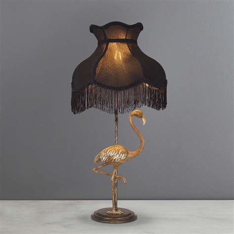 Tulisa Antique Brass Flamingo Table Lamp Dunelm Table Lamp Table