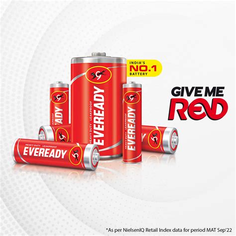 Eveready Red Aaa Carbon Zinc Batteries Pack Of Glubery