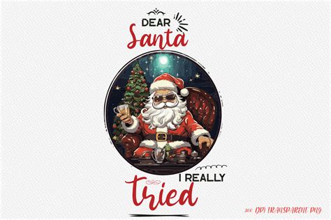 Funny Christmas SVG I Really Tried Graphic By Sumim3934 Creative Fabrica