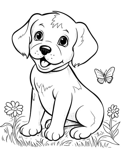 75 Dog Coloring Pages: Printable Cute Sheets