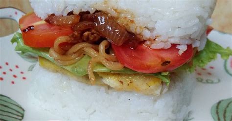 Resep Burger Nasi Oleh Restea Cookpad