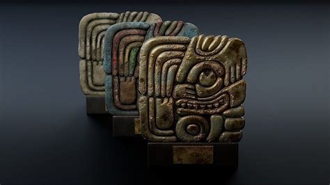 3D model Ancient Mayan Glyph VR / AR / low-poly | CGTrader