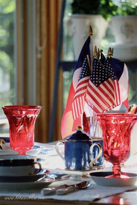 Labor Day Patriotic Tablesetting Patriotic Large Decor Table Settings