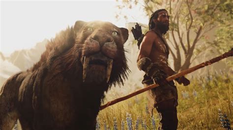 Epic Saber Toothed Tiger Hd Wallpaper From Far Cry Primal