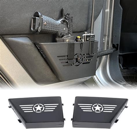 Amazon Dxgtoza Metal Rear Door Storage Pockets For Jeep