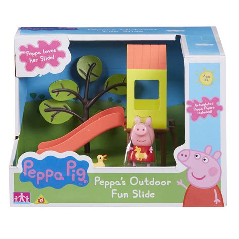 Peppa Pig Outdoor Fun Swing Slide Playset