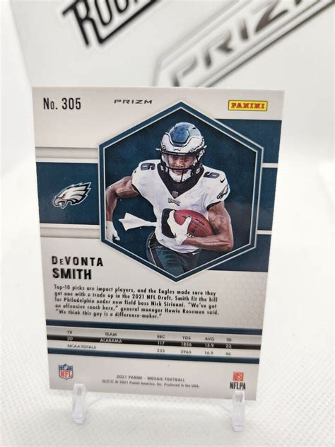 Devonta Smith Mosaic Silver Mosaic Prizm Sp Rookie Card Rc