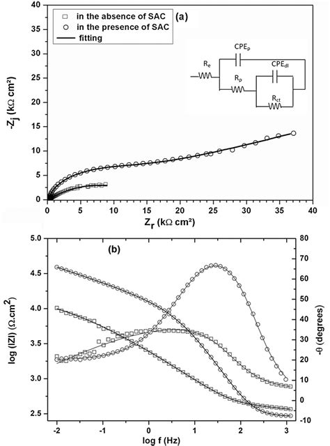 Impedance Spectra A Nyquist And B Bode Plots At Ocp On Ni Fe