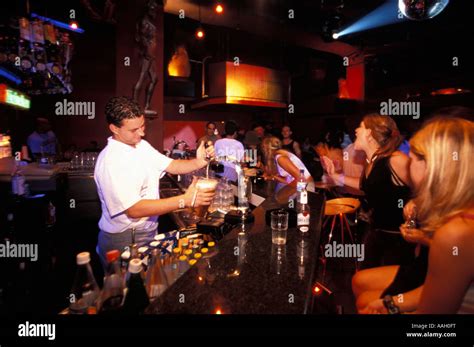 Barman At Havanna Club St Julian S The Nightlife District Of Valletta