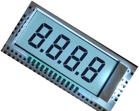 Monochrome 7 Segment LCD Display 3 Wire Serial Tn Positive China LCD